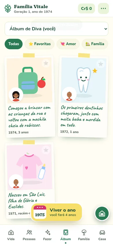 escolhas viram memórias