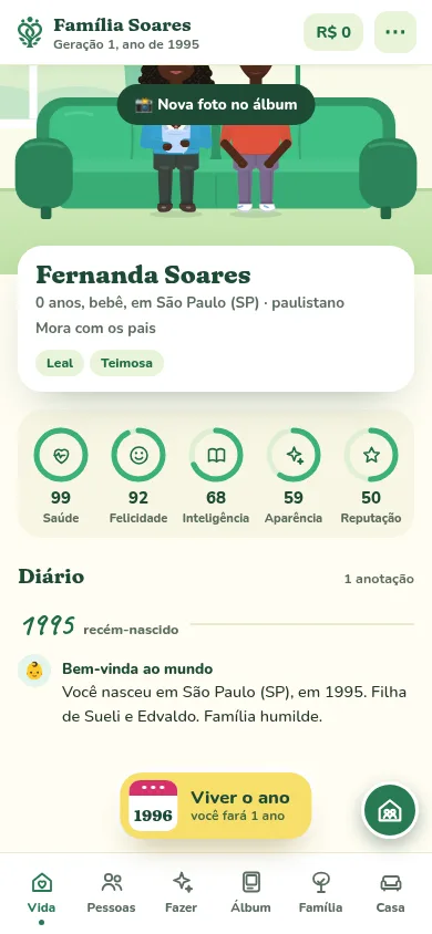 a sala da família